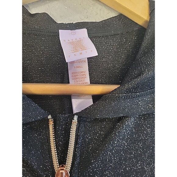 SAVAGE X FENTY Sleep & Shine Hooded Jumper In Black Caviar XS Sparkle One Piece - Picture 4 of 7